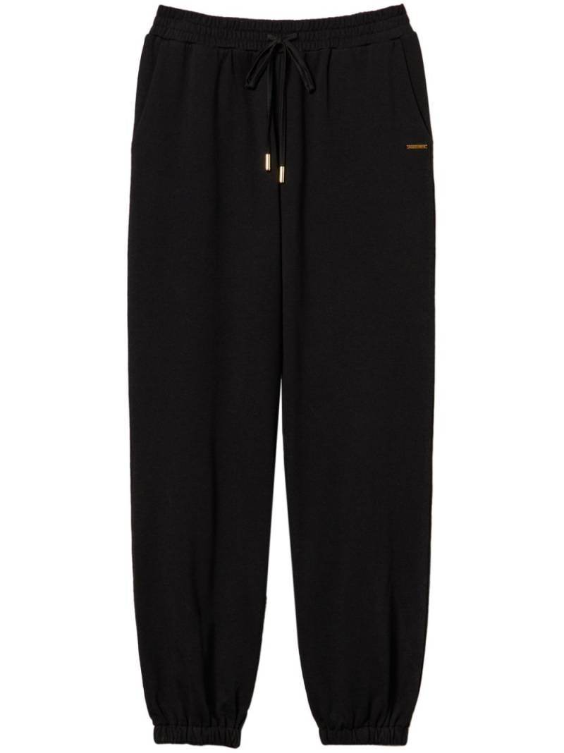 TWINSET satin-trim track pants - Black von TWINSET