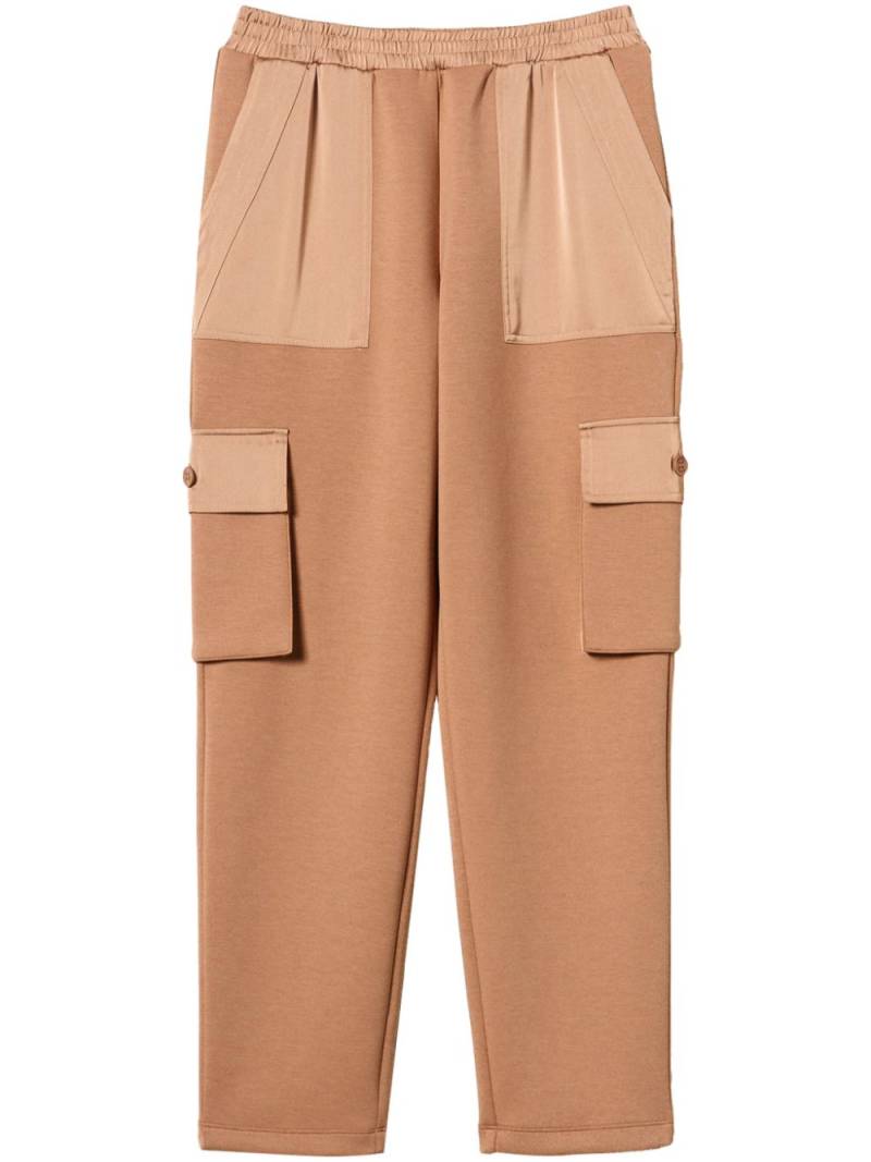 TWINSET scuba-jersey cargo trousers - Neutrals von TWINSET