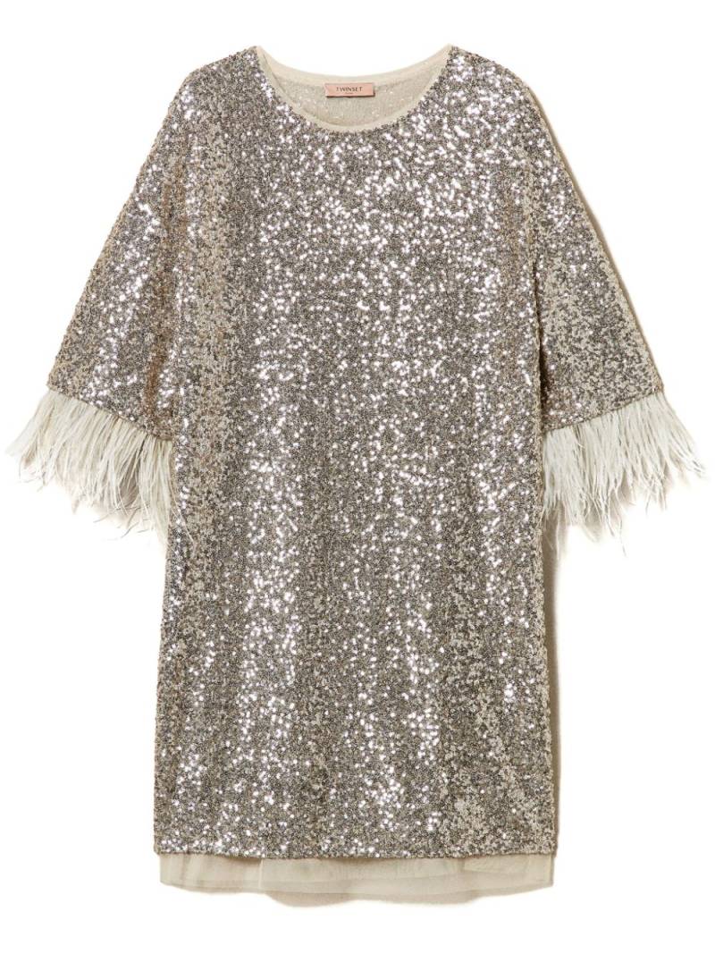 TWINSET sequin-embellished minidress - Gold von TWINSET