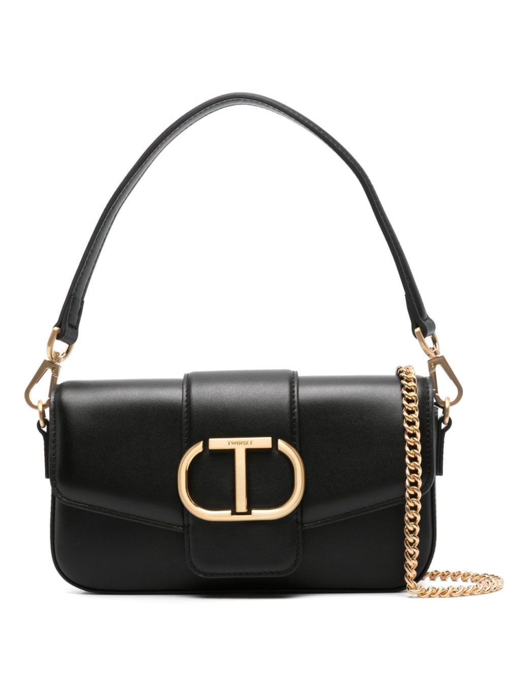 TWINSET small Amie leather tote bag - Black von TWINSET