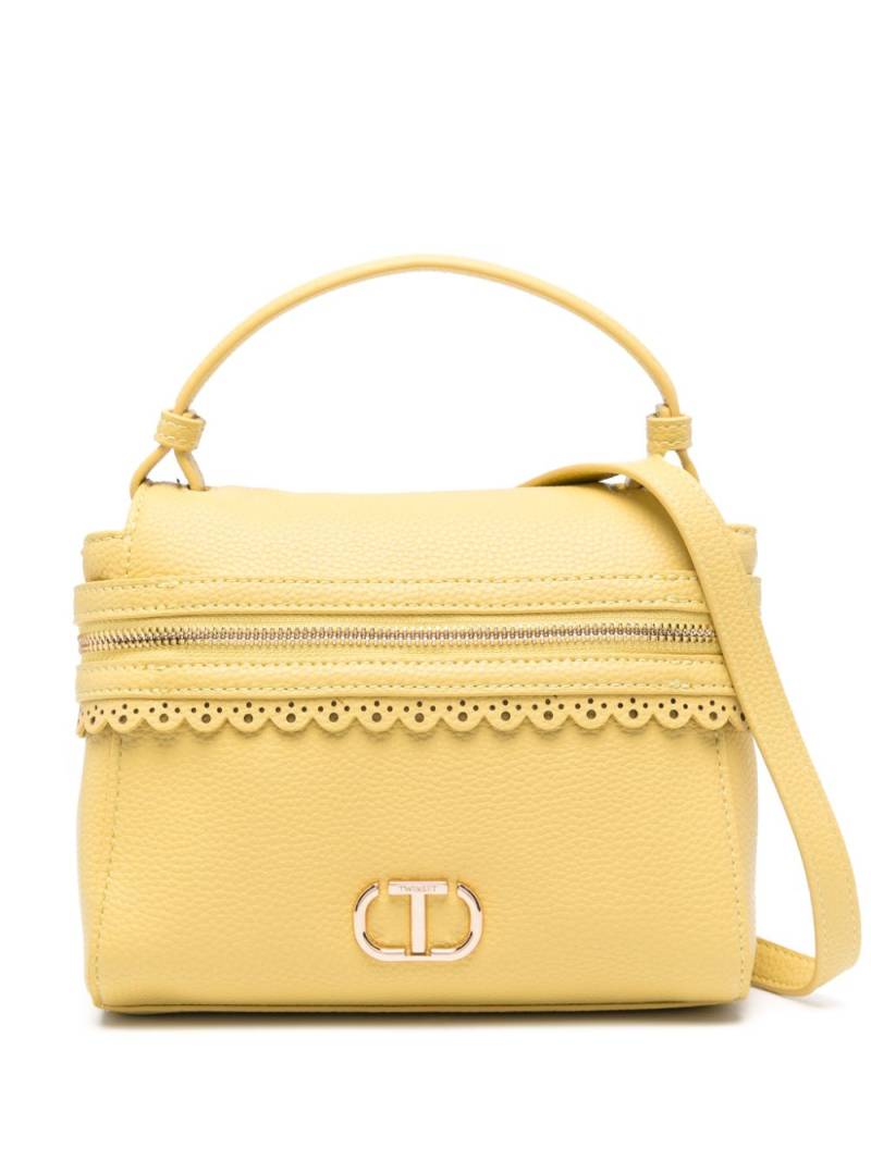 TWINSET small Cécile tote bag - Yellow von TWINSET