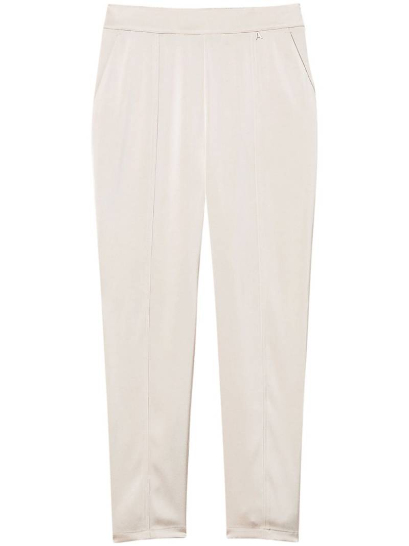 TWINSET straight-leg satin trousers - White von TWINSET