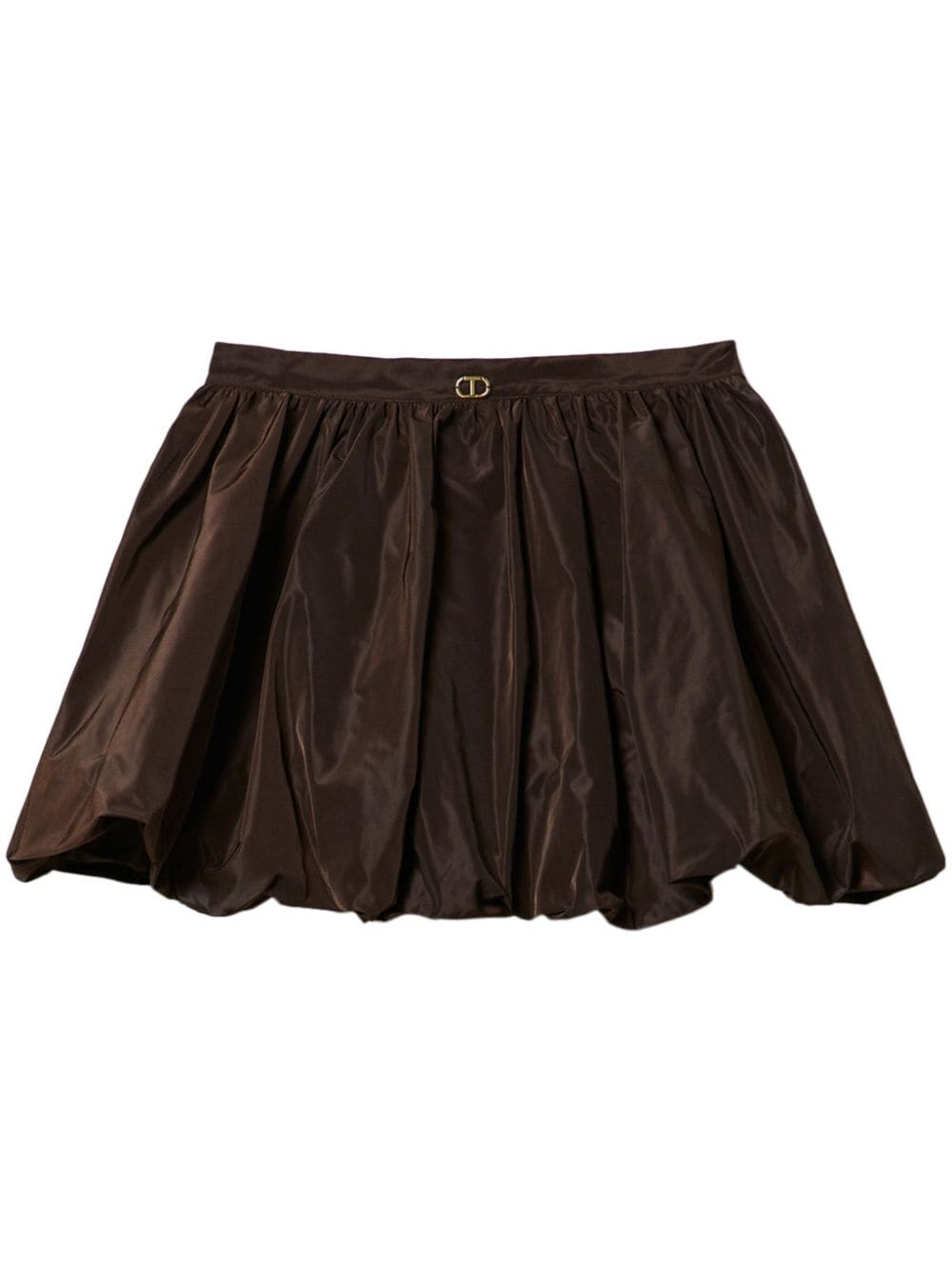 TWINSET taffeta puffball mini skirt - Brown von TWINSET