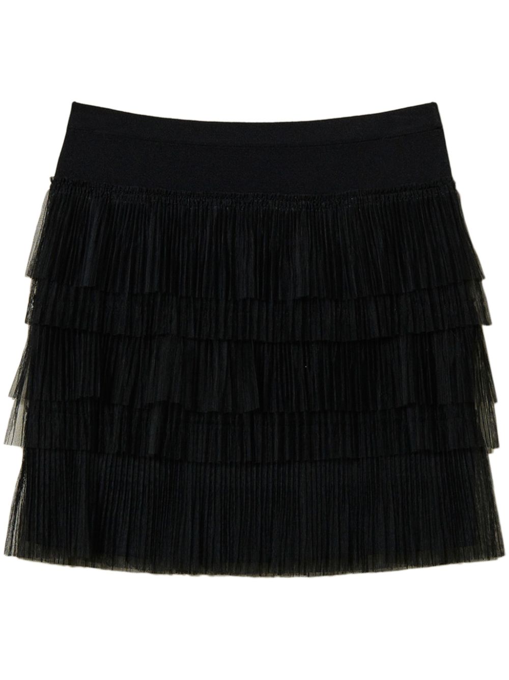 TWINSET tulle-inserts mini skirt - Black von TWINSET