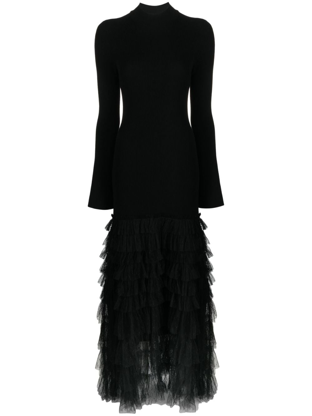 TWINSET tulle maxi dress - Black von TWINSET