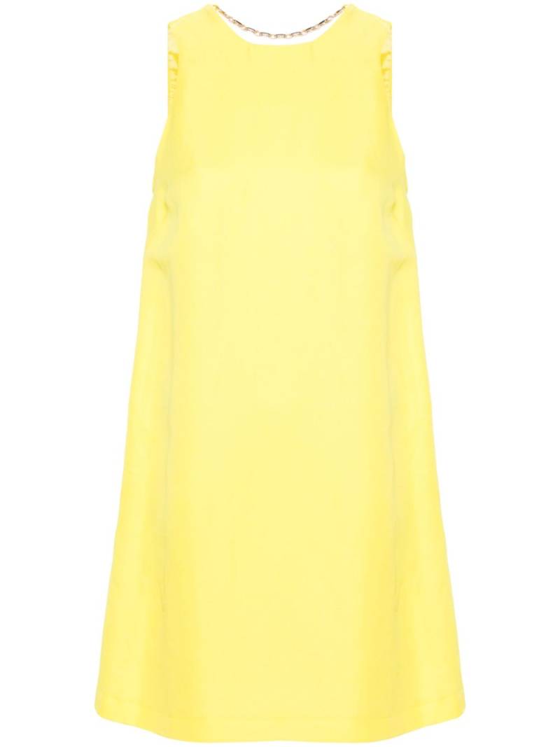 TWINSET twill shift mini dress - Yellow von TWINSET