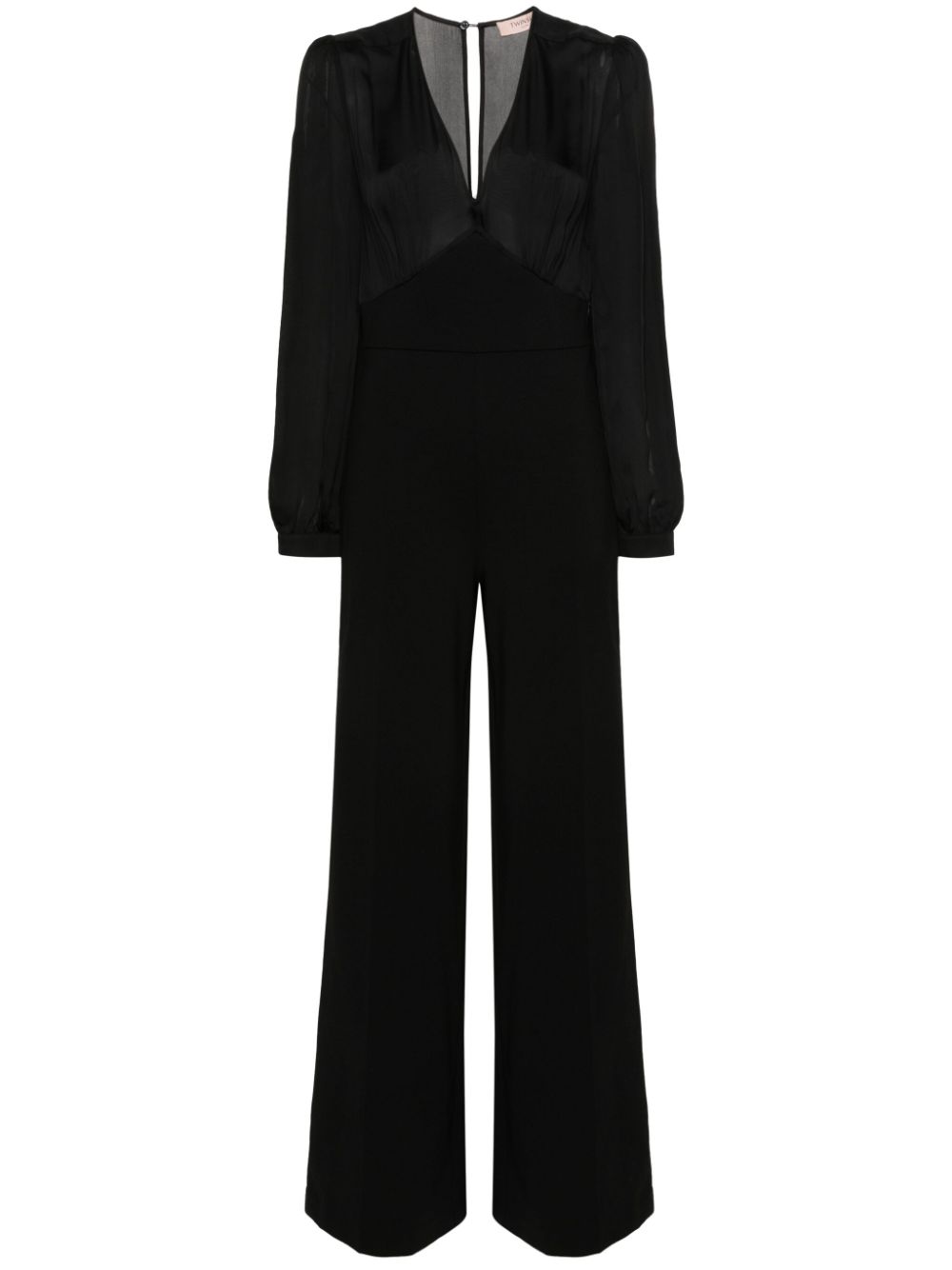 TWINSET wide-leg jumpsuit - Black von TWINSET