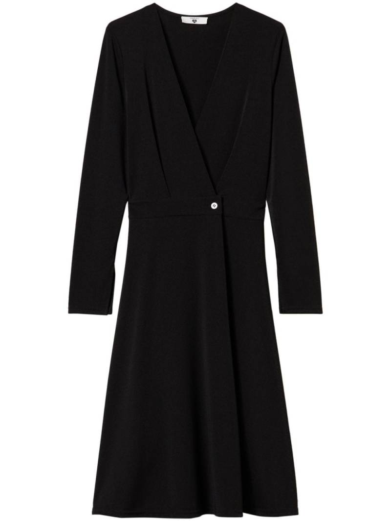 TWINSET wrap-button fastening dress - Black von TWINSET