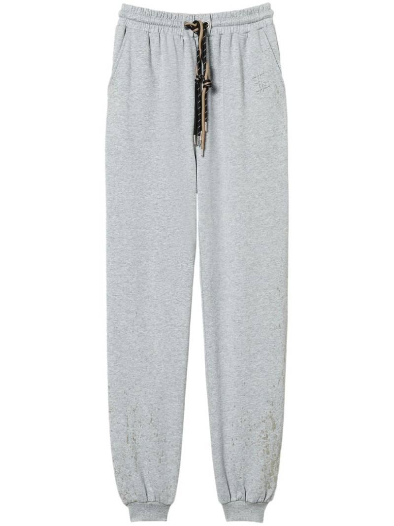 TWINSET x MYFO glitter detail track pants - Grey von TWINSET