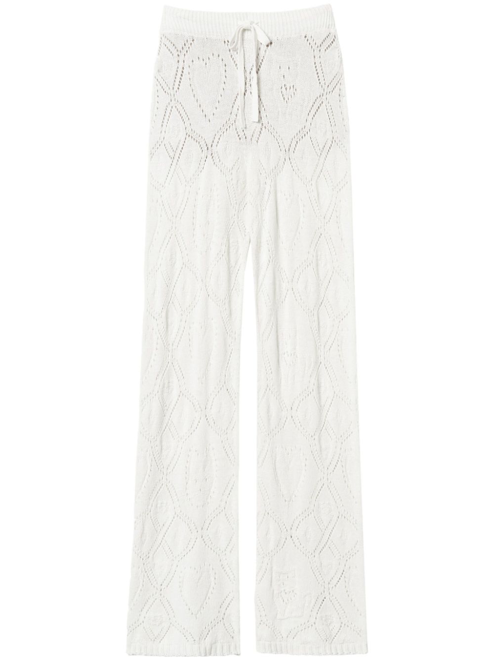 TWINSET x Marco Rambaldi knit trousers - Neutrals von TWINSET