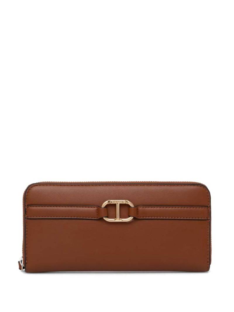 TWINSET zipped wallet - Brown von TWINSET