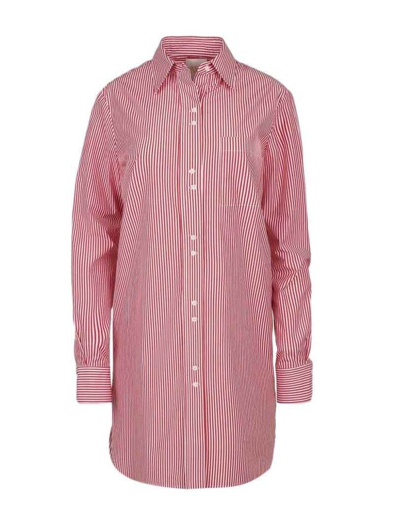 TWP candy-stripe cotton shirt dress - Red von TWP