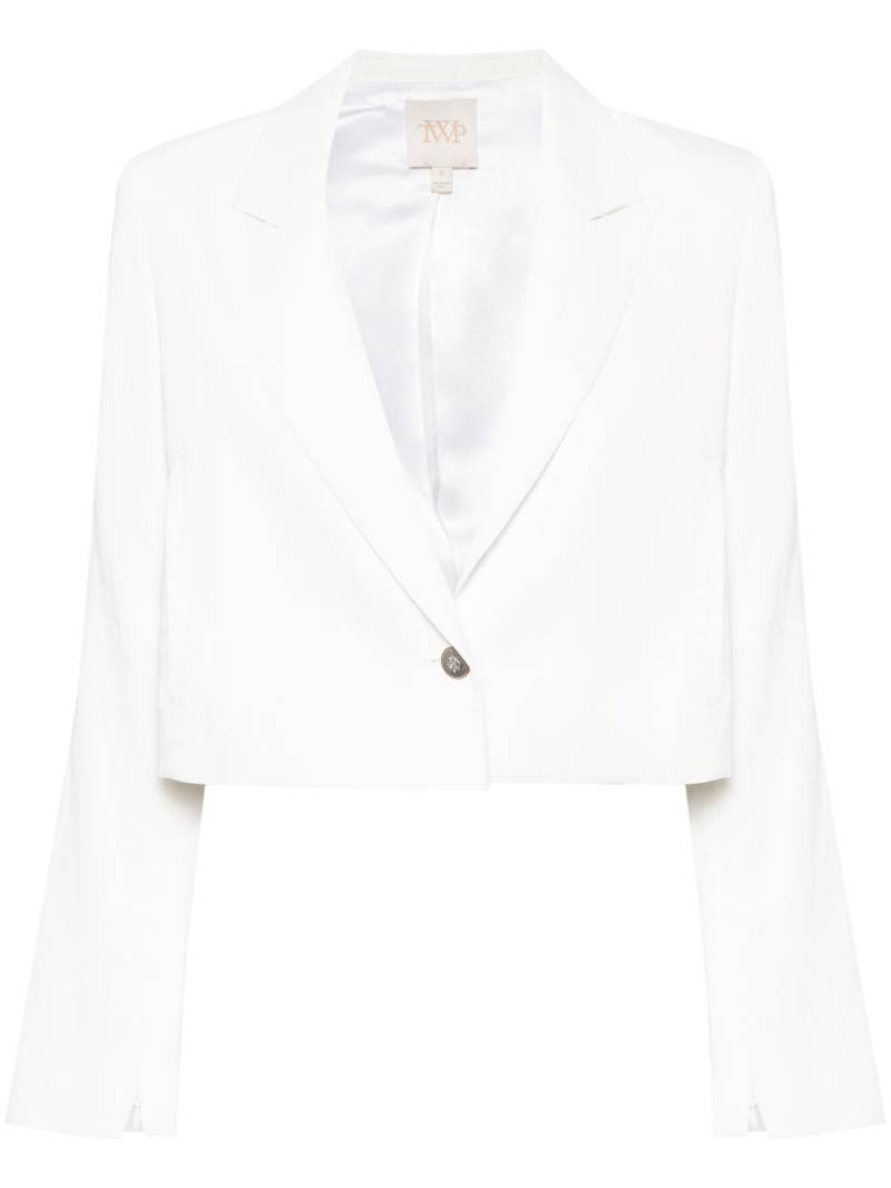 TWP cropped single-breasted blazer - White von TWP