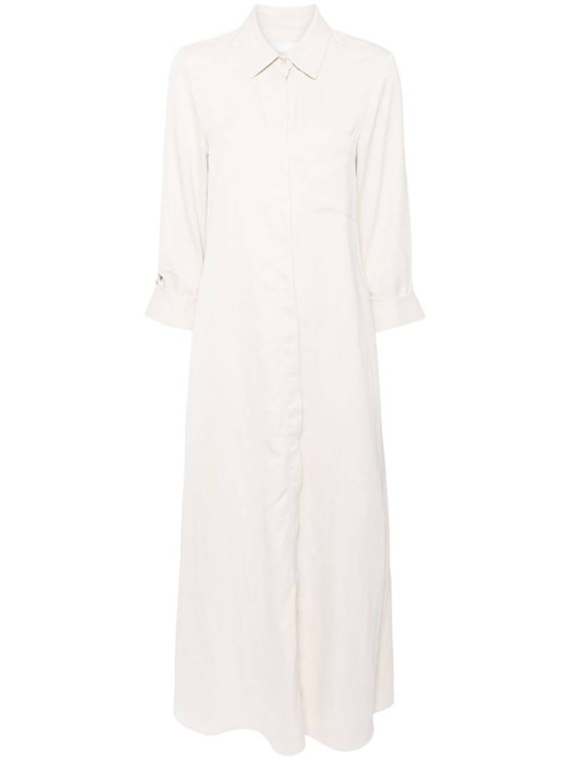 TWP long-sleeve maxi shirt dress - Neutrals von TWP