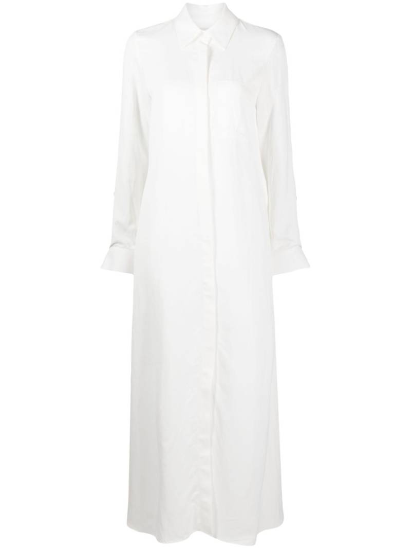 TWP long-sleeve maxi shirt dress - White von TWP