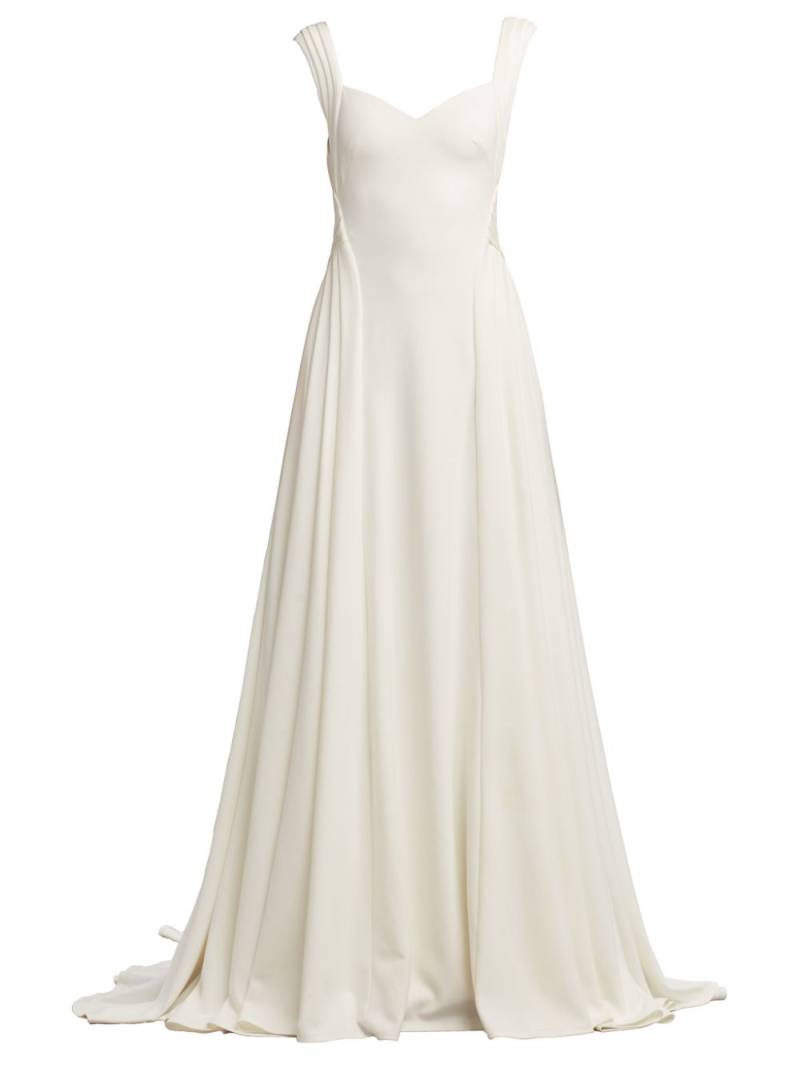 Tadashi Shoji Callaway low-back draped gown - Neutrals von Tadashi Shoji