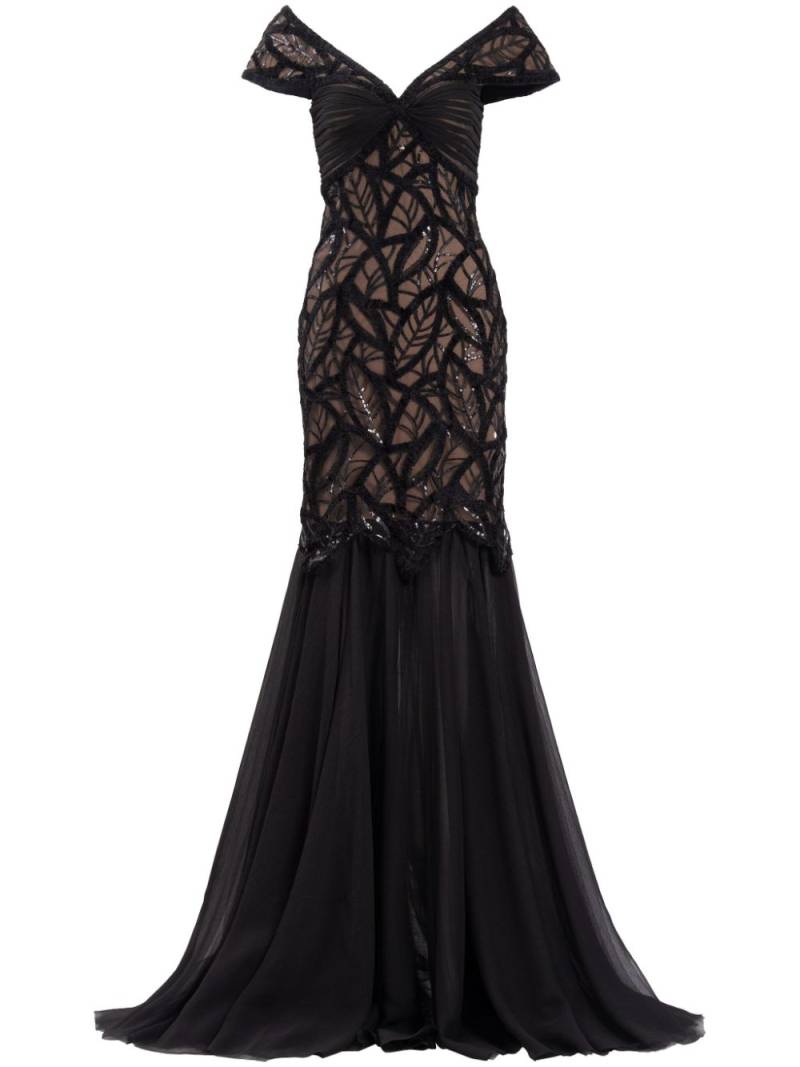 Tadashi Shoji Opalie gown - Black von Tadashi Shoji