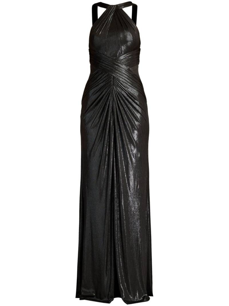 Tadashi Shoji draped-detail gown - Black von Tadashi Shoji