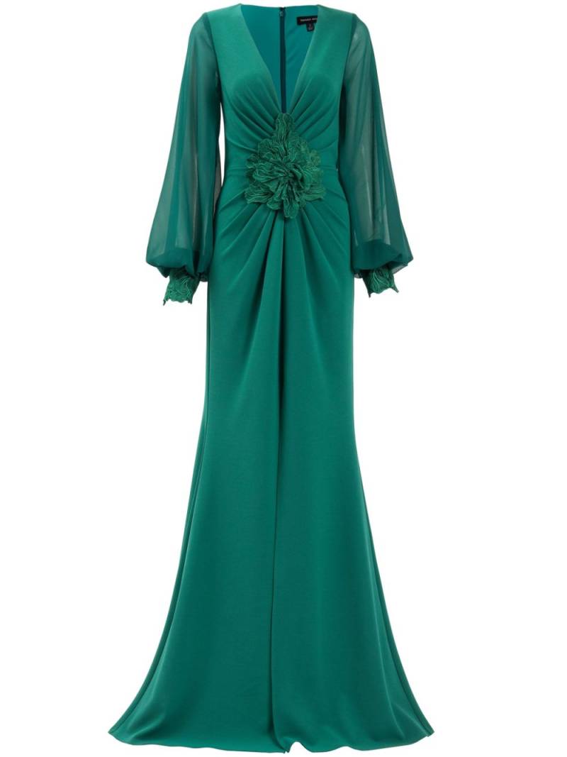 Tadashi Shoji draped-detail gown - Green von Tadashi Shoji