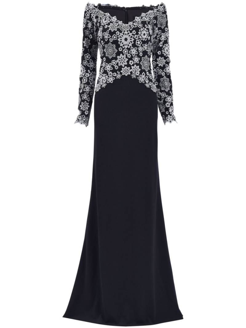 Tadashi Shoji floral-embroidered dress - Black von Tadashi Shoji