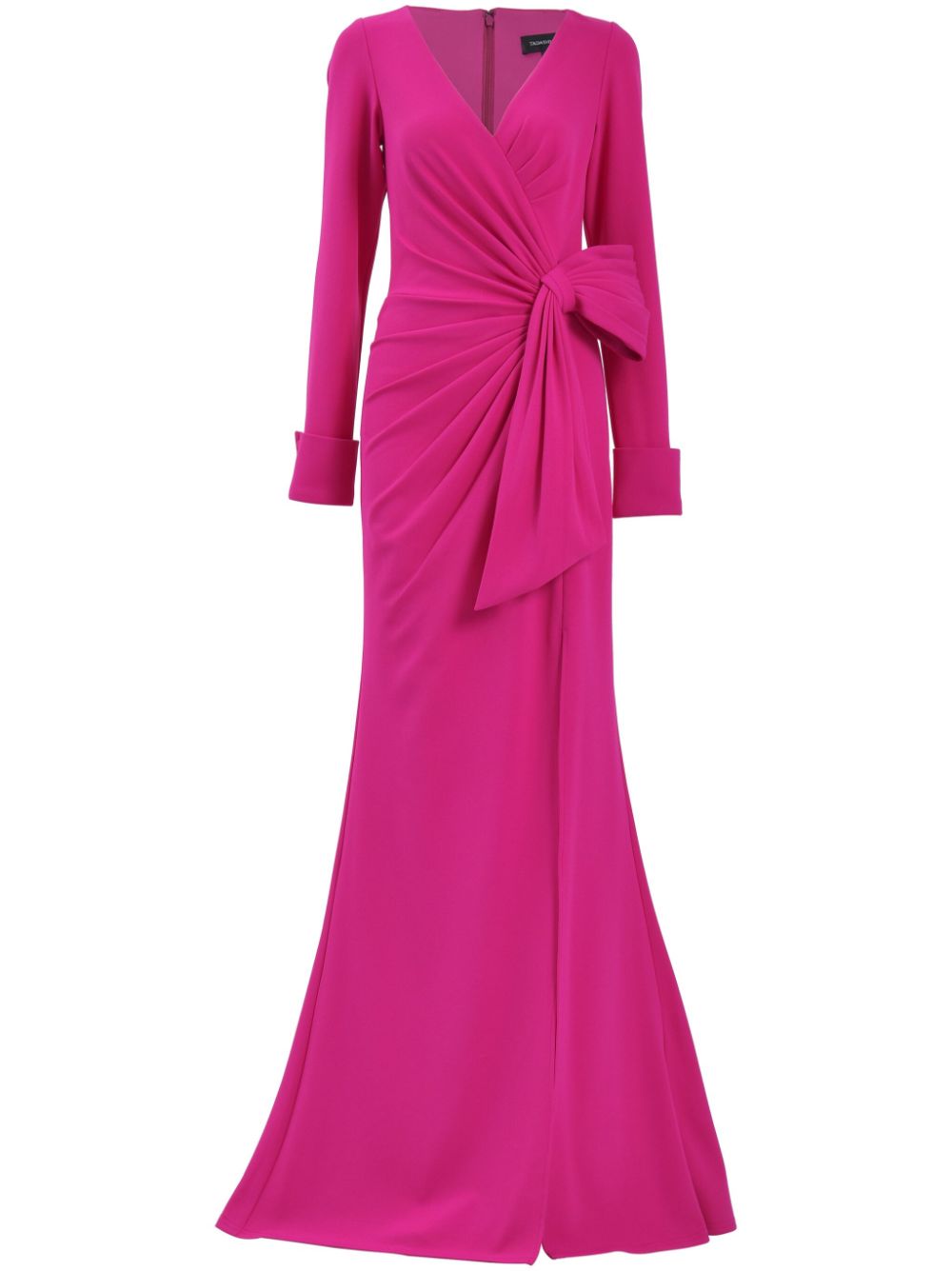 Tadashi Shoji long-sleeve bow-detail gown - Pink von Tadashi Shoji