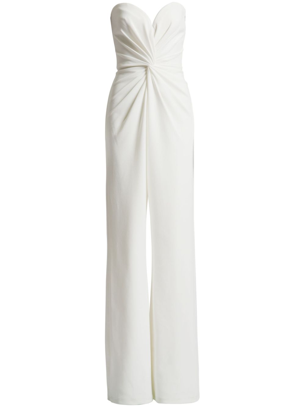 Tadashi Shoji twist-front sweetheart neck jumpsuit - White von Tadashi Shoji