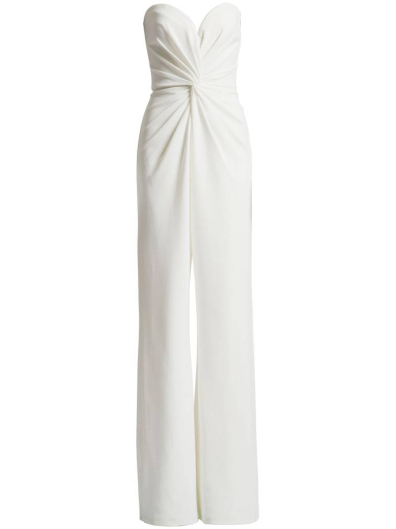 Tadashi Shoji twist-front sweetheart neck jumpsuit - White von Tadashi Shoji