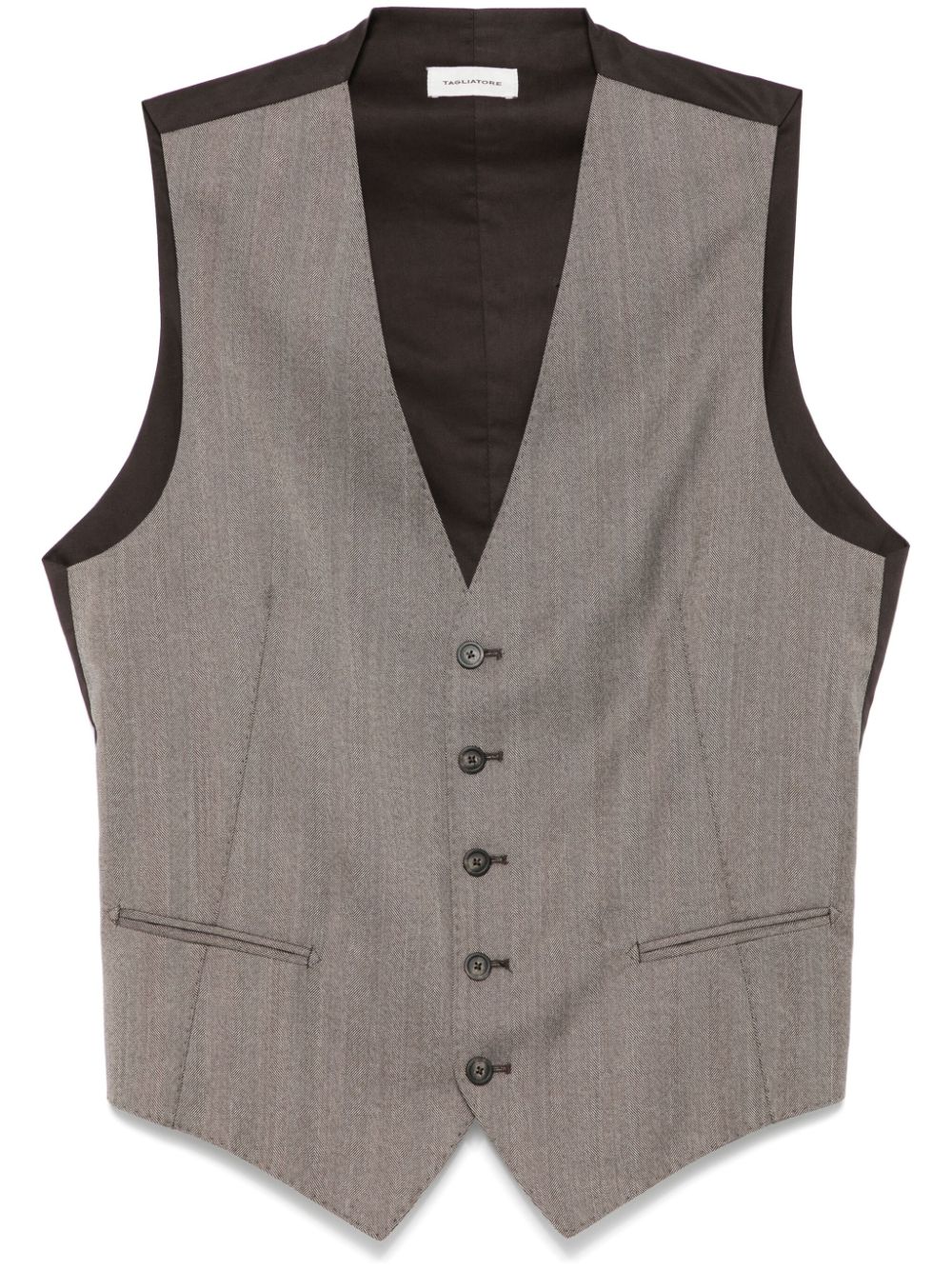 Tagliatore Brian waistcoat - Brown von Tagliatore