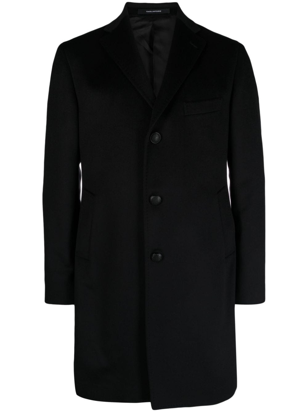 Tagliatore Bruce felted wool coat - Black von Tagliatore