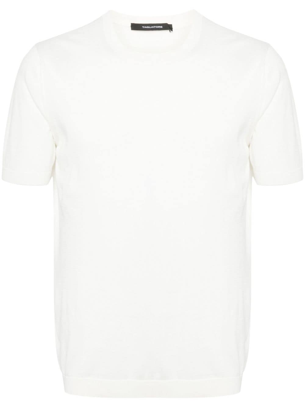 Tagliatore Fox cotton jumper - White von Tagliatore