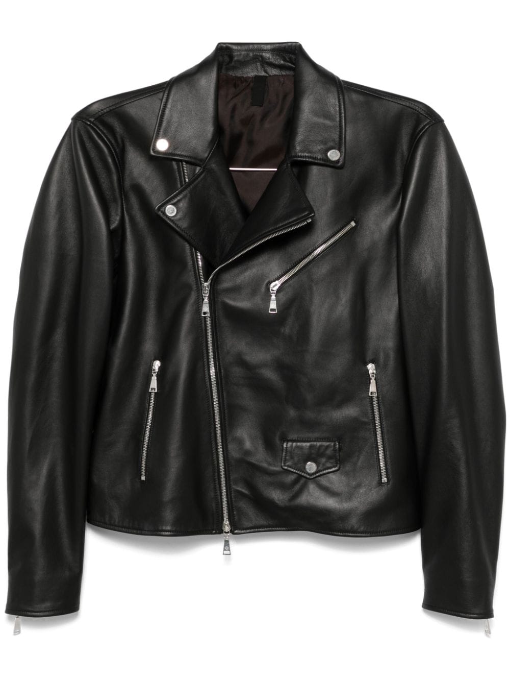 Tagliatore Franklin leather jacket - Black von Tagliatore