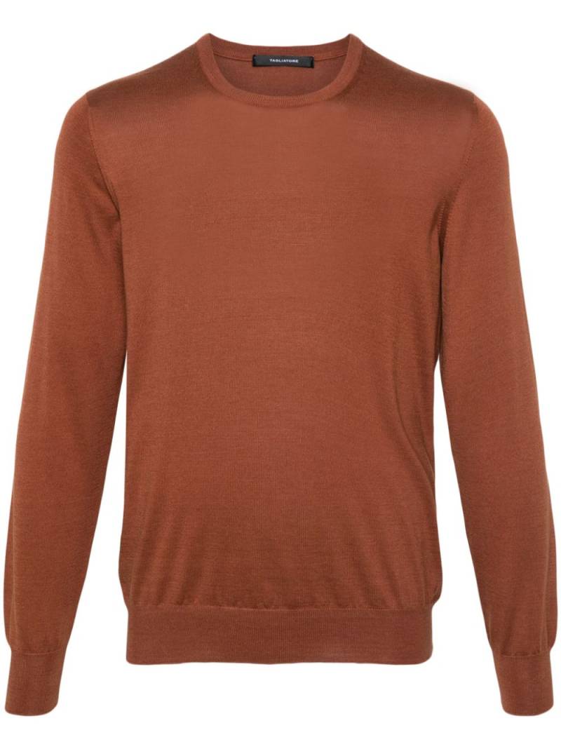 Tagliatore Gray crew-neck jumper - Brown von Tagliatore