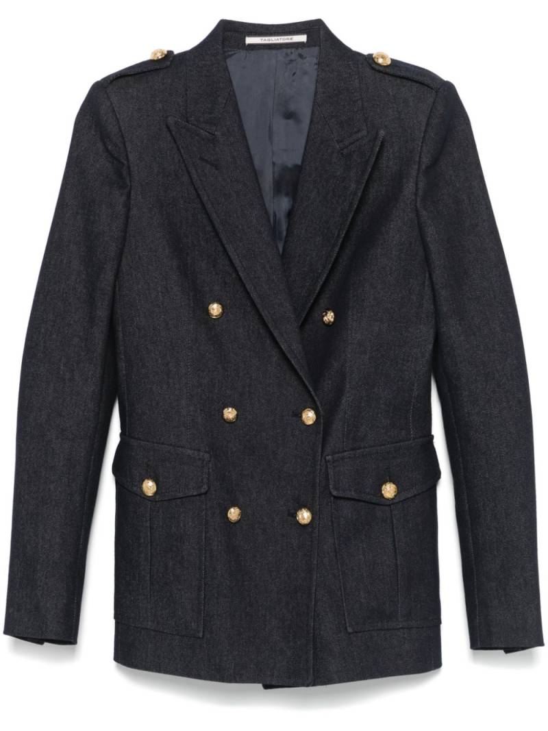 Tagliatore Heather blazer - Blue von Tagliatore