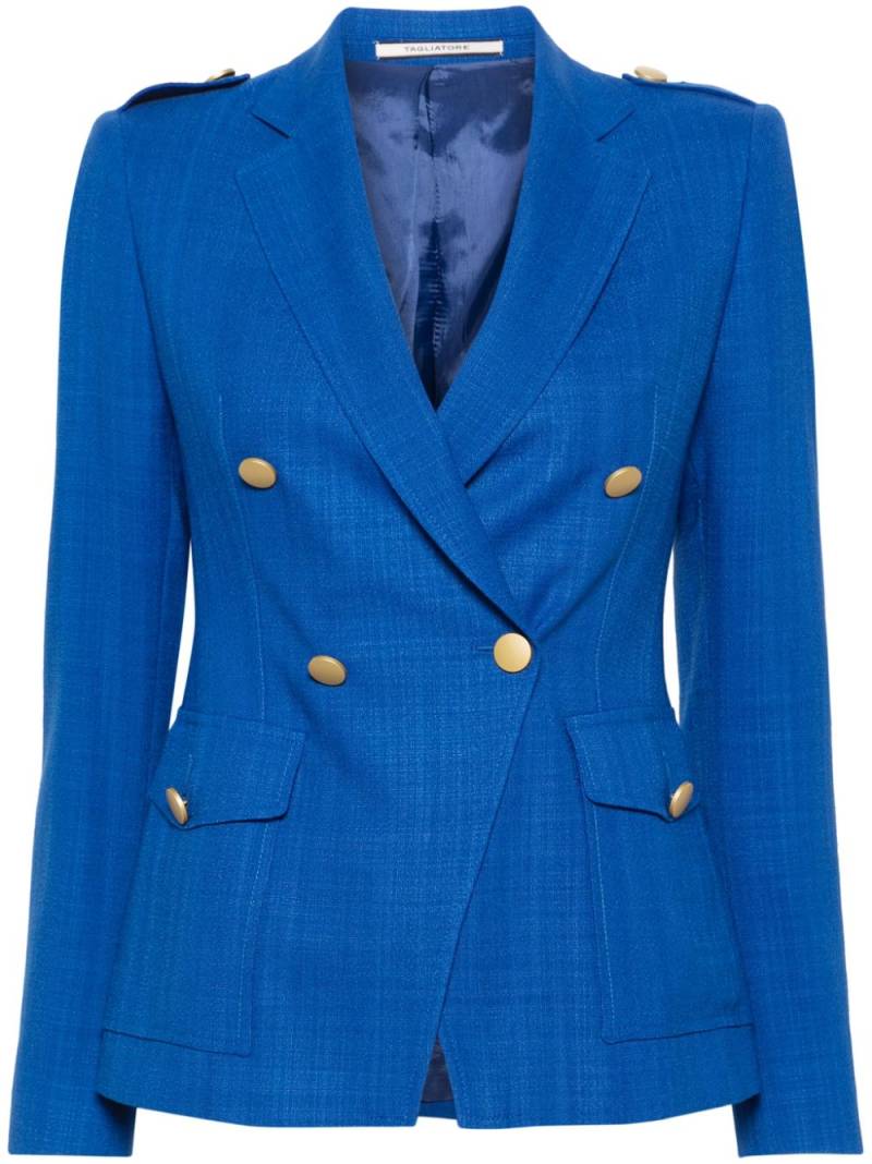 Tagliatore J-Darlene double-breasted blazer - Blue von Tagliatore