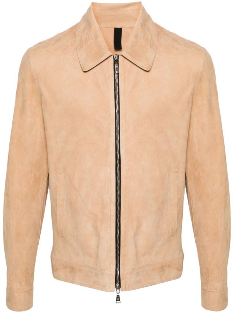 Tagliatore Jaxon suede jacket - Neutrals von Tagliatore