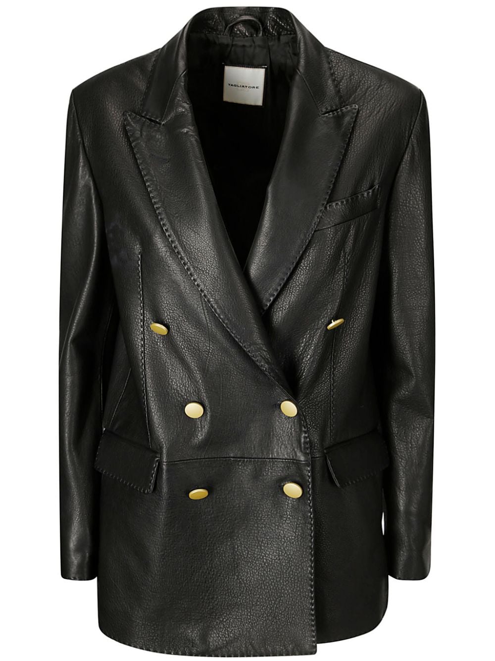 Tagliatore Jodie leather blazer - Black von Tagliatore