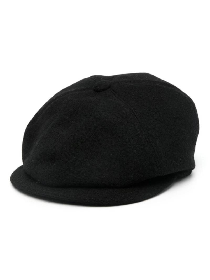 Tagliatore Jonny felted flat cap - Black von Tagliatore