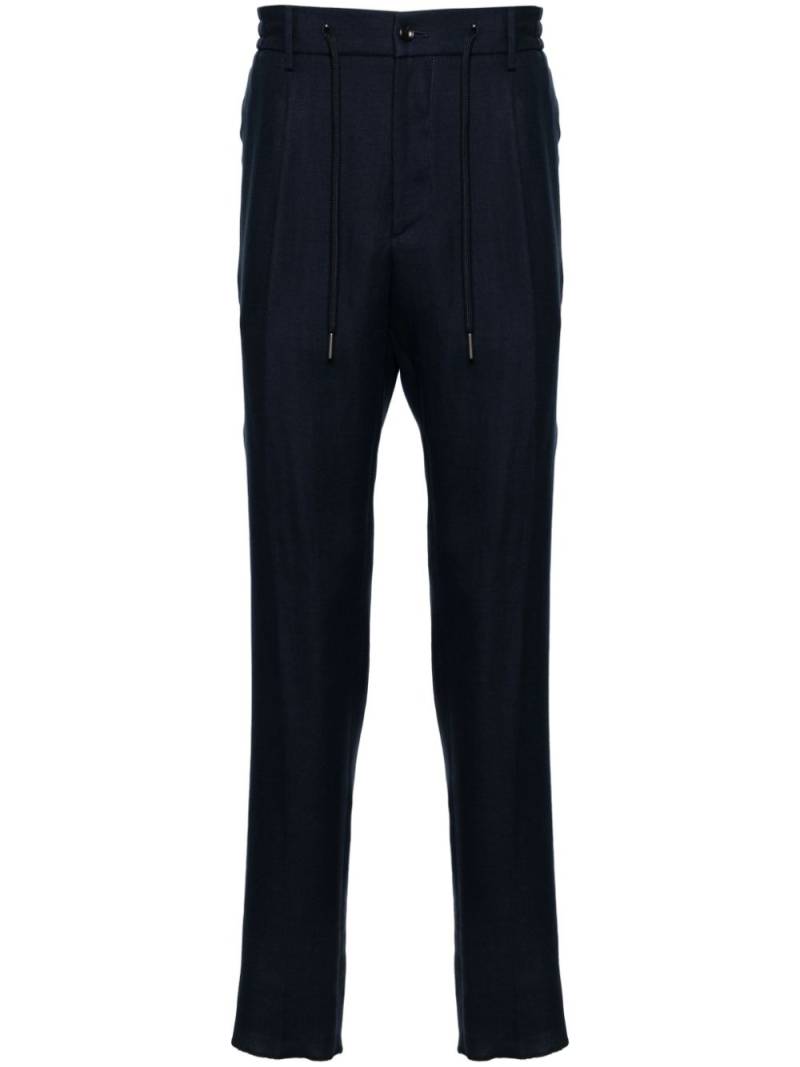 Tagliatore Newman mid-rise tapered trousers - Blue von Tagliatore