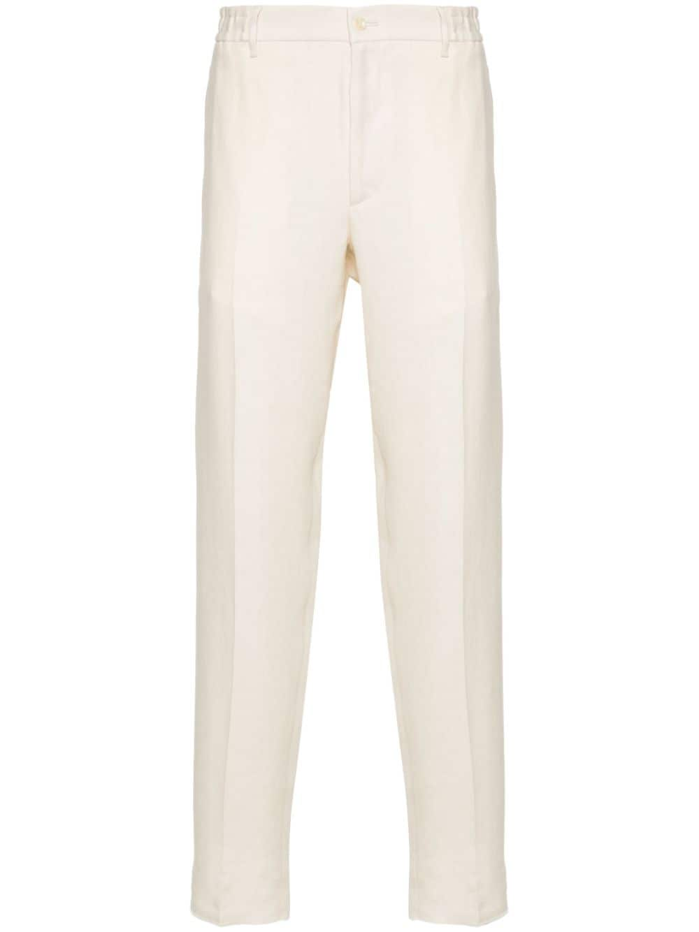 Tagliatore P-Garcon tapered trousers - White von Tagliatore