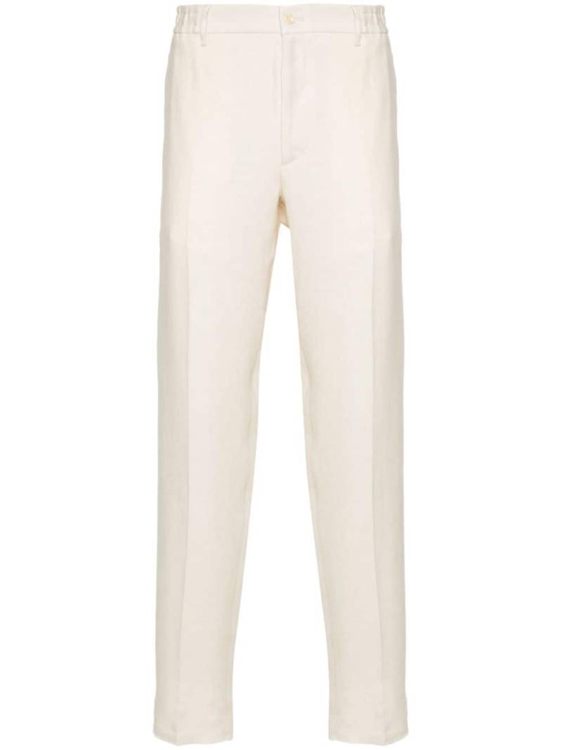 Tagliatore P-Garcon tapered trousers - White von Tagliatore