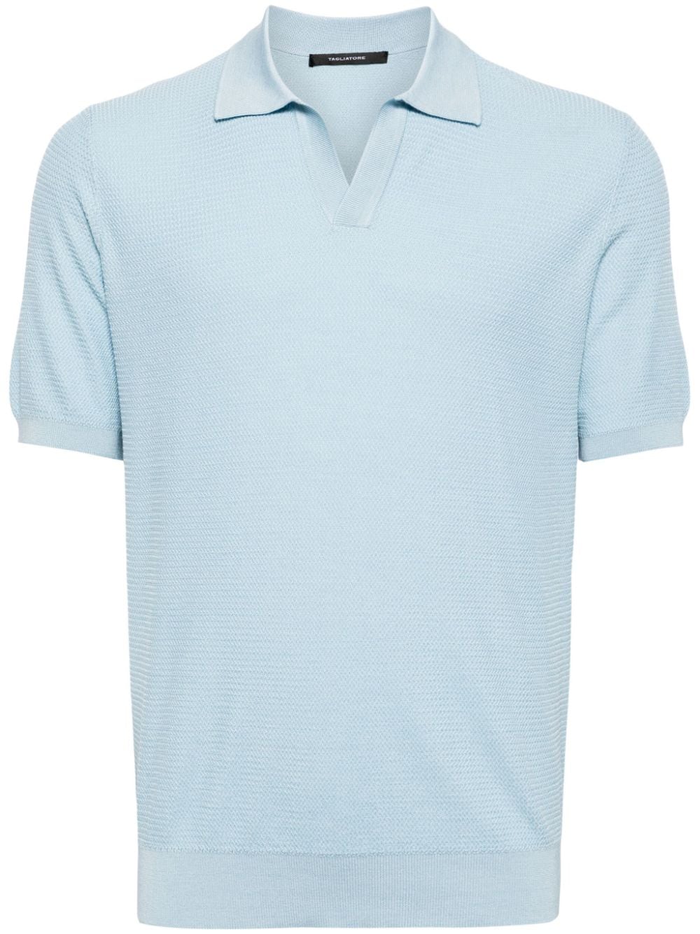 Tagliatore Paco spread-collar polo shirt - Blue von Tagliatore