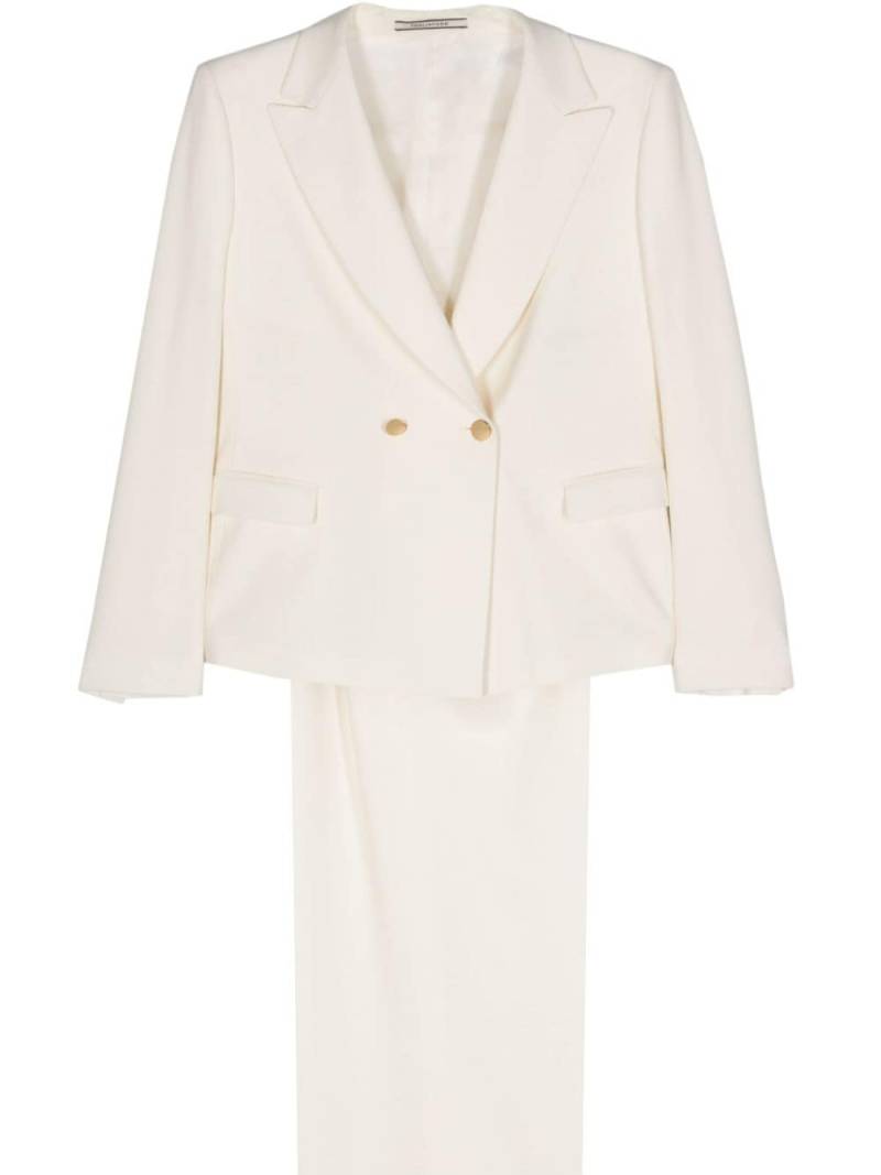 Tagliatore T-Albar double-breasted suit - White von Tagliatore