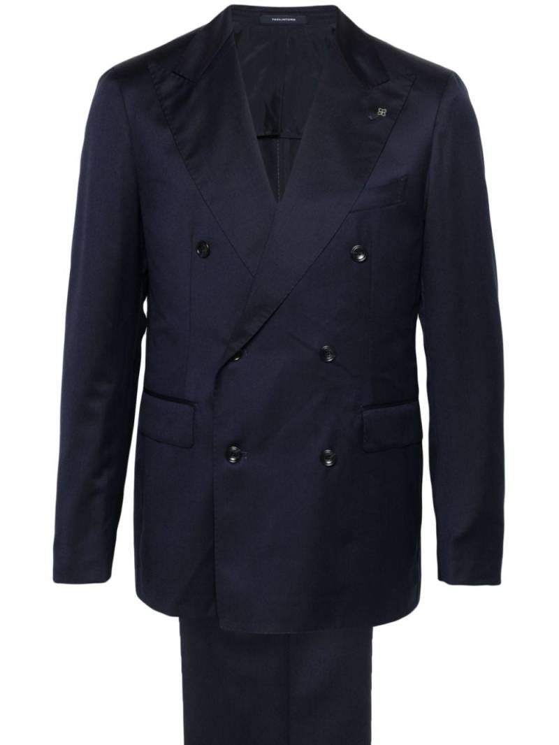 Tagliatore Vesuvio double-breasted wool suit - Blue von Tagliatore