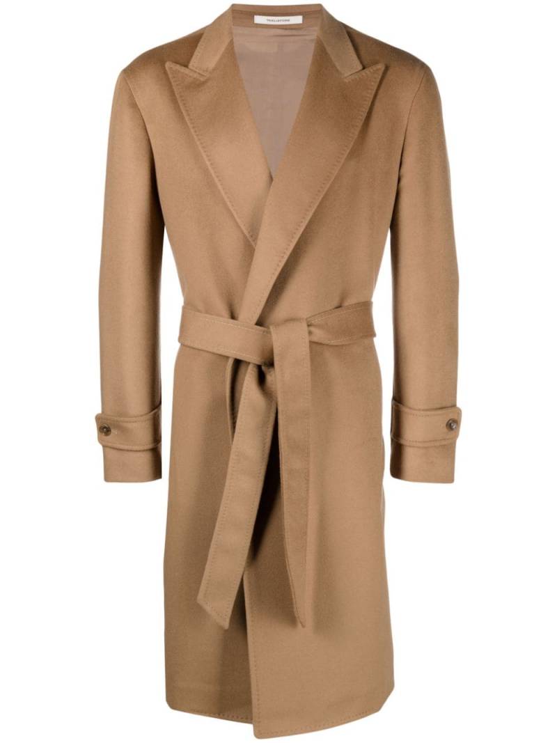 Tagliatore belted virgin-wool coat - Neutrals von Tagliatore