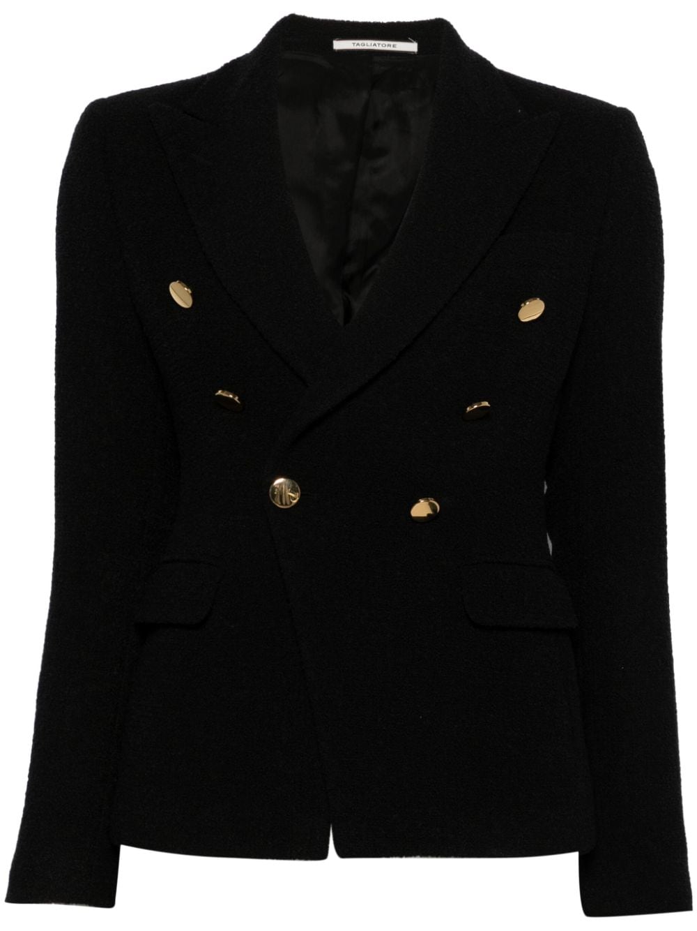 Tagliatore bouclé blazer - Black von Tagliatore