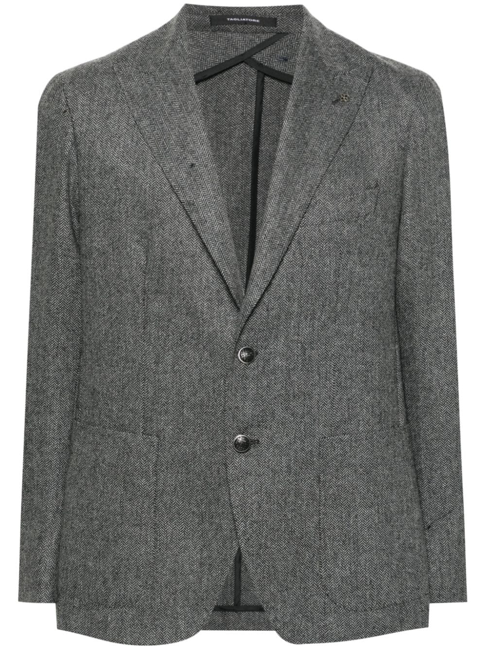 Tagliatore brooch-detail blazer - Grey von Tagliatore