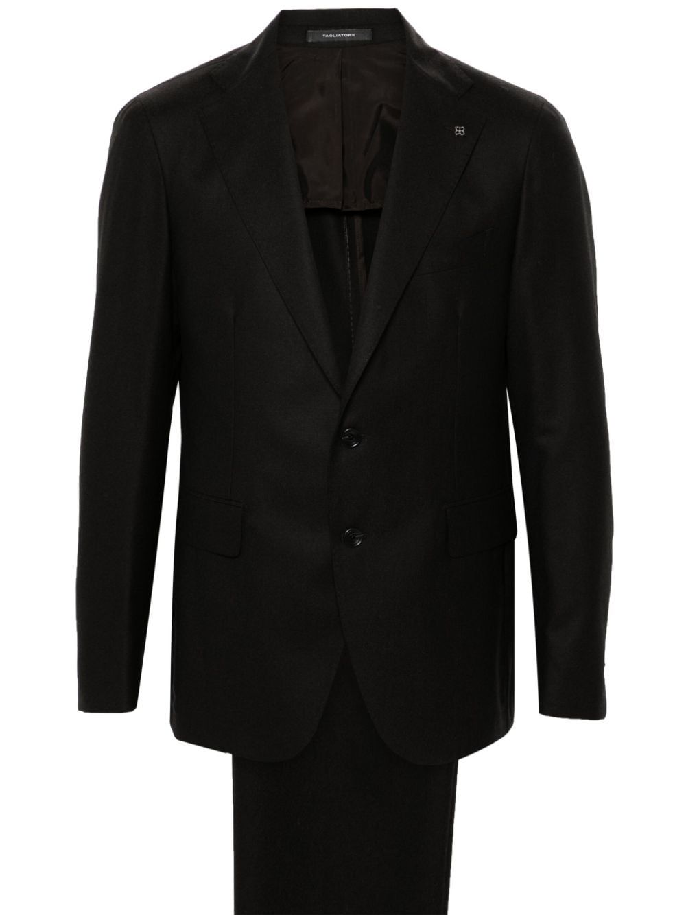 Tagliatore brooch-embellished suit - Brown von Tagliatore