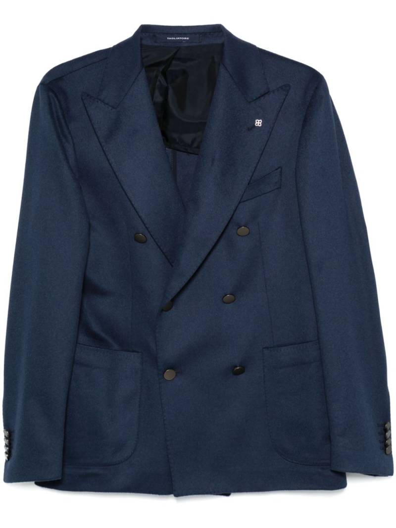 Tagliatore brushed blazer - Blue von Tagliatore