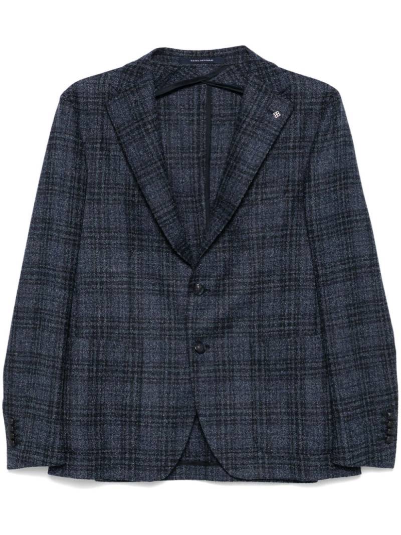 Tagliatore check-pattern blazer - Blue von Tagliatore