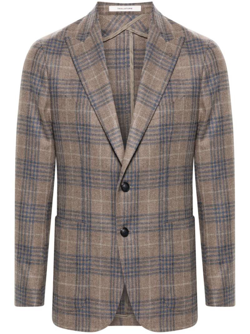 Tagliatore check-pattern blazer - Neutrals von Tagliatore